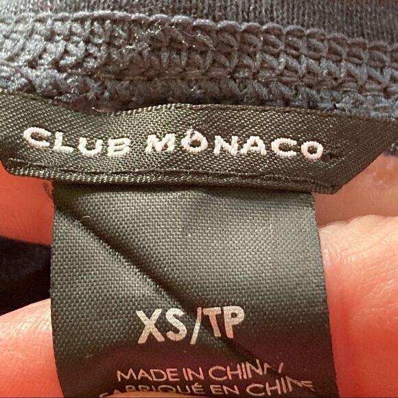 CLUB MONACO 100% Linen 3/4 Sleeve Top Blue XS EUC - Picture 5 of 6